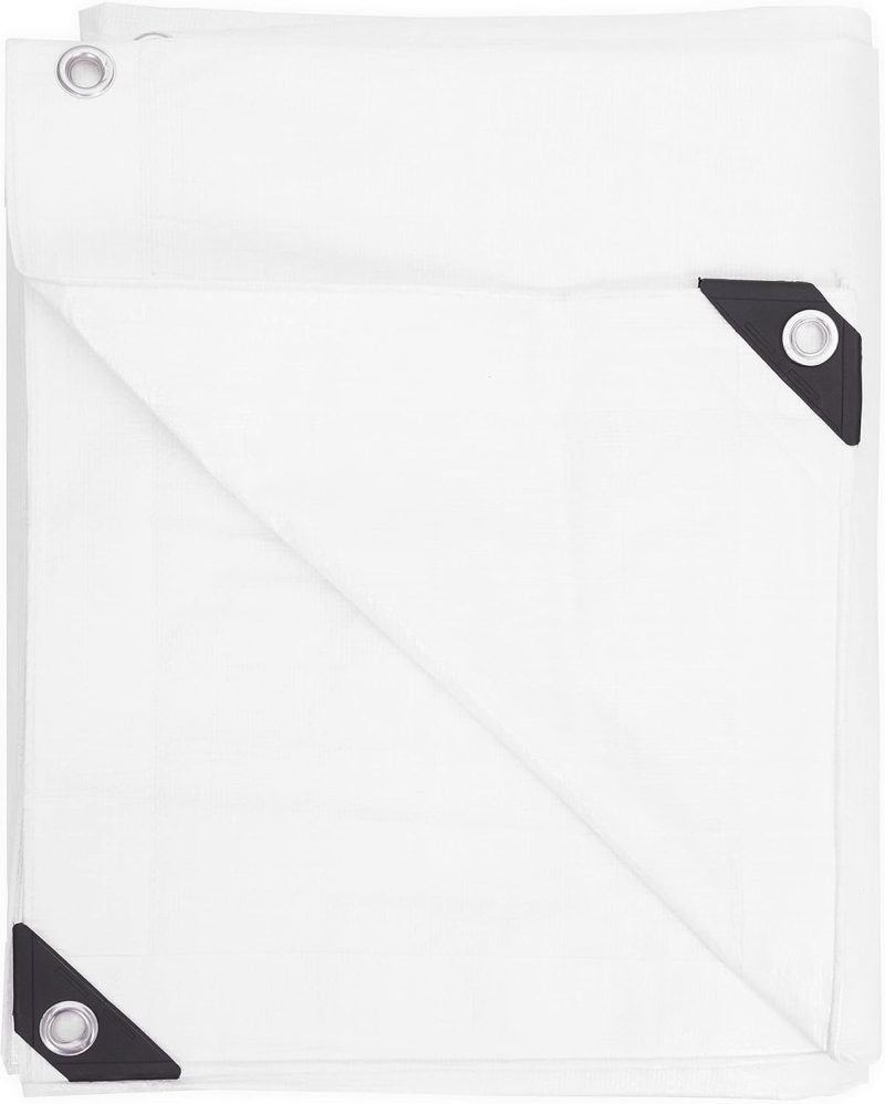 Heavy-Duty White Poly Tarp - Image 5
