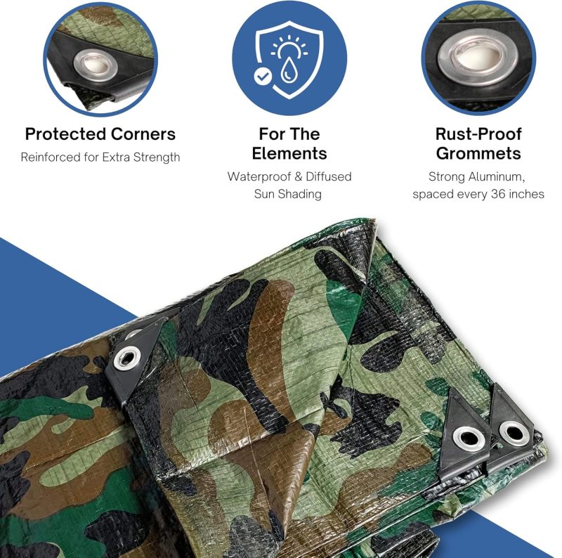Camouflage Poly Tarp - Image 2