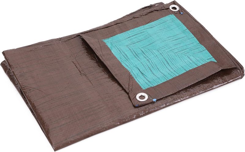 All Purpose Reversible Brown/Green Poly Tarp (5-mil) - Image 4