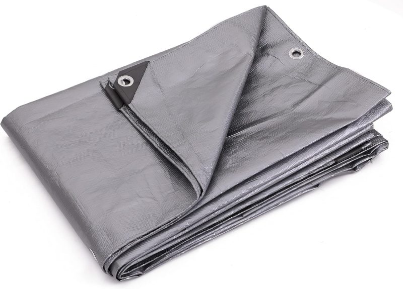 Heavy-Duty Silver Poly Tarp - Image 3