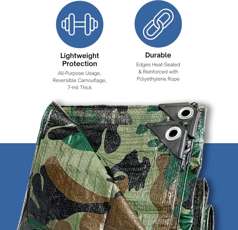 Camouflage Poly Tarp - Image 3