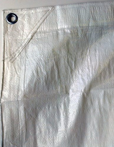 Fire-Retardant White Poly Tarp - Image 3