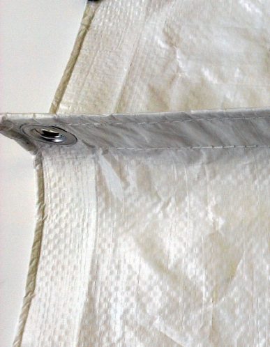 Fire-Retardant White Poly Tarp - Image 2
