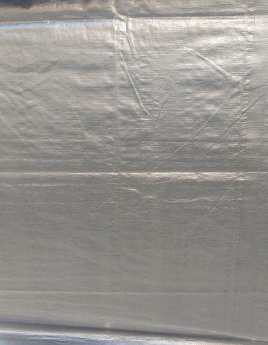 Heavy-Duty 14 by 14 Cross Weave UV Blocking Silver 10-mil Poly Tarp - Image 3