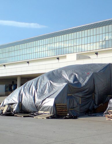 Heavy-Duty 14 by 14 Cross Weave UV Blocking Silver 10-mil Poly Tarp - Image 4