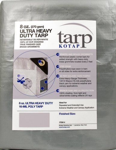 8 oz Ultra Heavy-Duty Poly Tarp