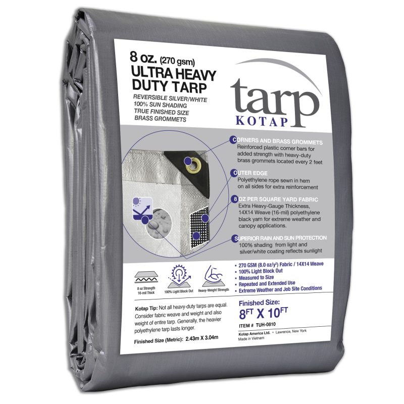 8 oz Ultra Heavy-Duty Poly Tarp