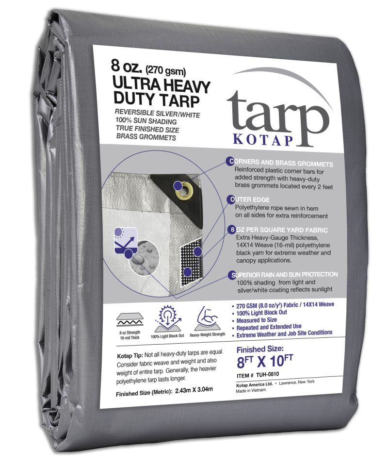 8 oz Ultra Heavy-Duty Poly Tarp