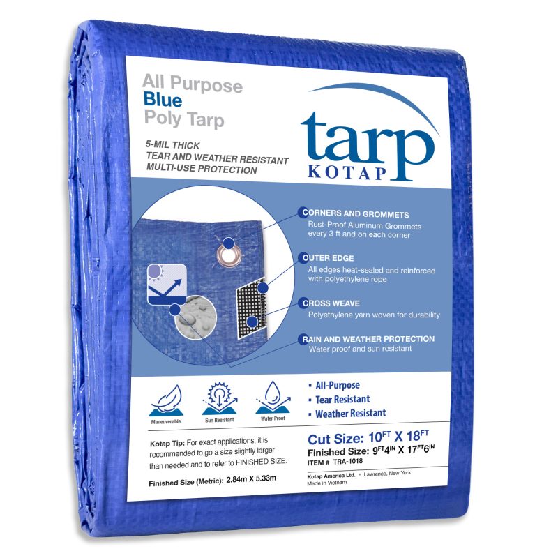 All-Purpose Blue Poly Tarp (5-mil)