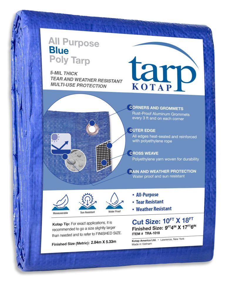 All-Purpose Blue Poly Tarp (5-mil)