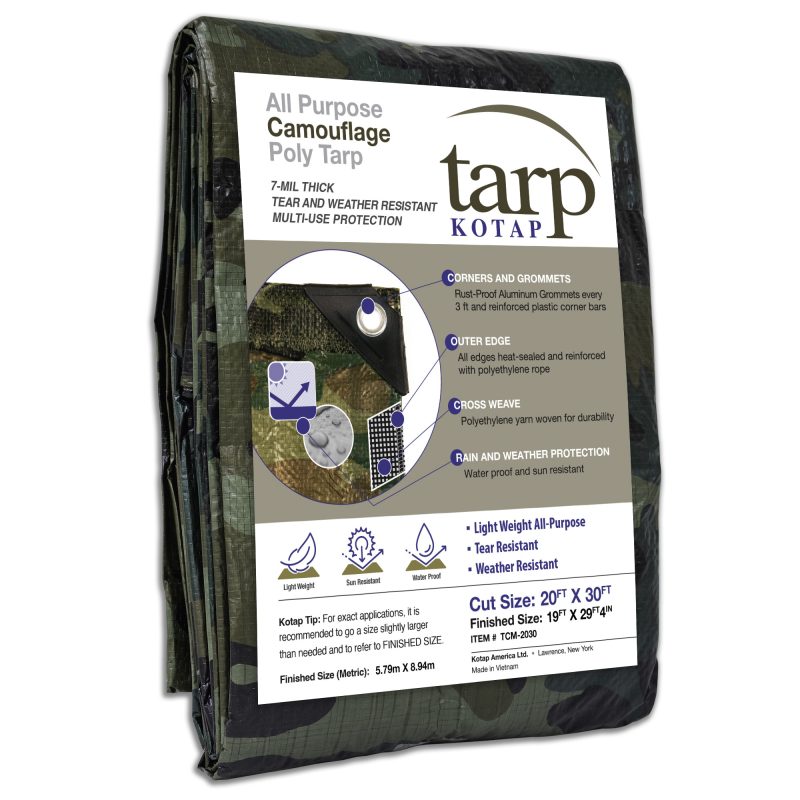 Camouflage Poly Tarp