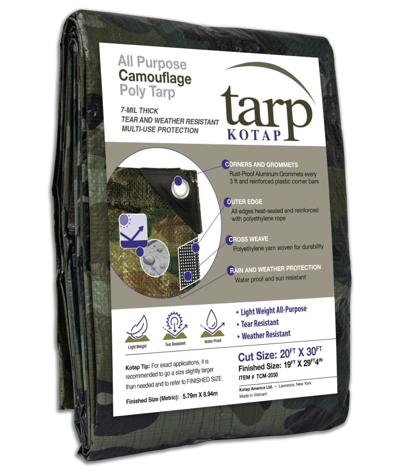 Camouflage Poly Tarp